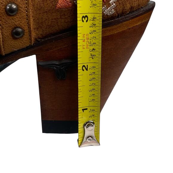 Lane Women’s Nova Aztec Peep Toe Studded Western Ankle Boot Size US 9.5 - Picture 11 of 11